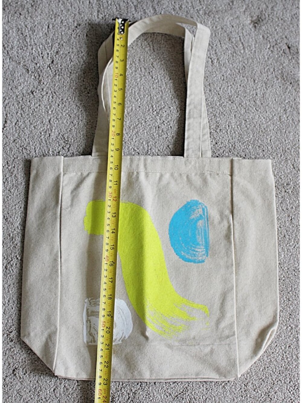Tanya Taylor x Fashion Our Future Canvas Printed Tote Bag, "The Right To Tote" - Picture 6 of 9